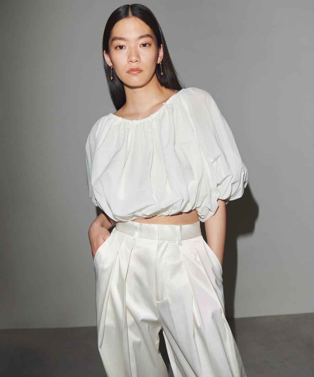 NAVE 【Nave　洗える】シアーリリーブラウス 