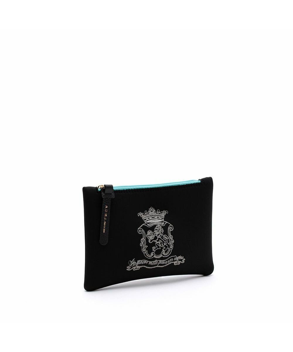 A.D.M.J. 【魔法の様に軽い】マジックライト/イタリアンファブリックステッチ刺しゅうフラットポーチ2セット(S・M) 