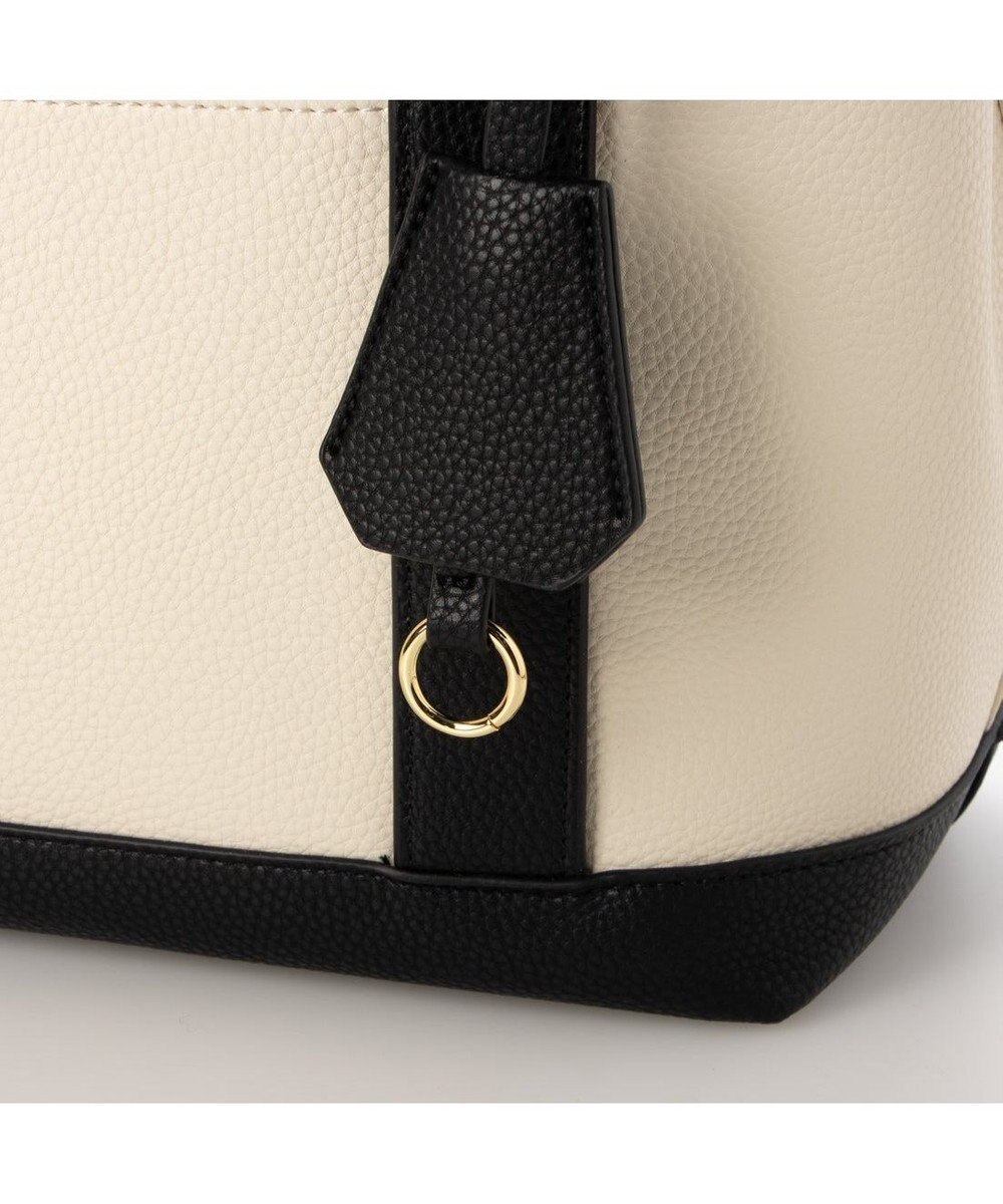 UNBILLION 【テレビ ドラマ着用アイテム】cachecache ショルダー付きパーテーション合成皮革トート 