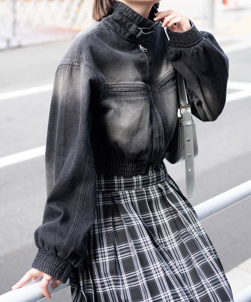 WEGO ヴィンテージウォッシュバイカージャケット 