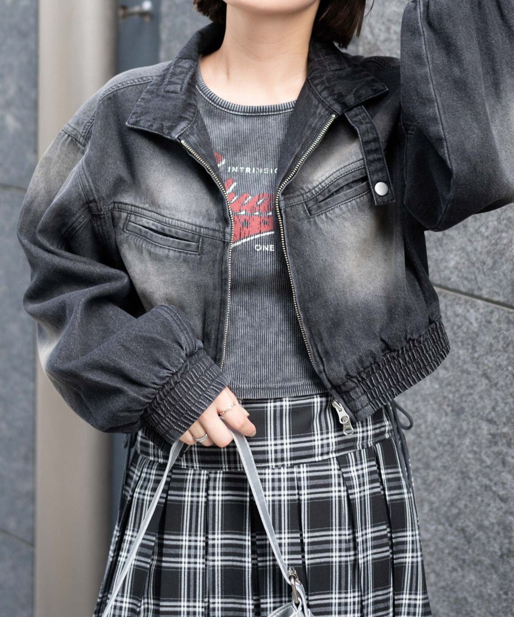 WEGO ヴィンテージウォッシュバイカージャケット 