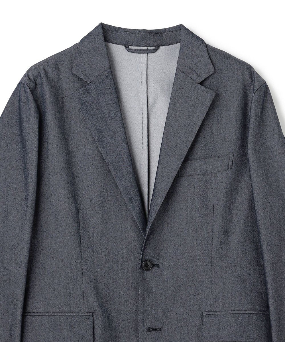 UNFILO MENS 【ストレッチ】イージーケアクリアデニム 機能美ジャケット 