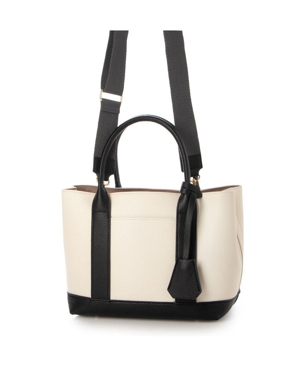 UNBILLION 【テレビ ドラマ着用アイテム】cachecache ショルダー付きパーテーション合成皮革トート 