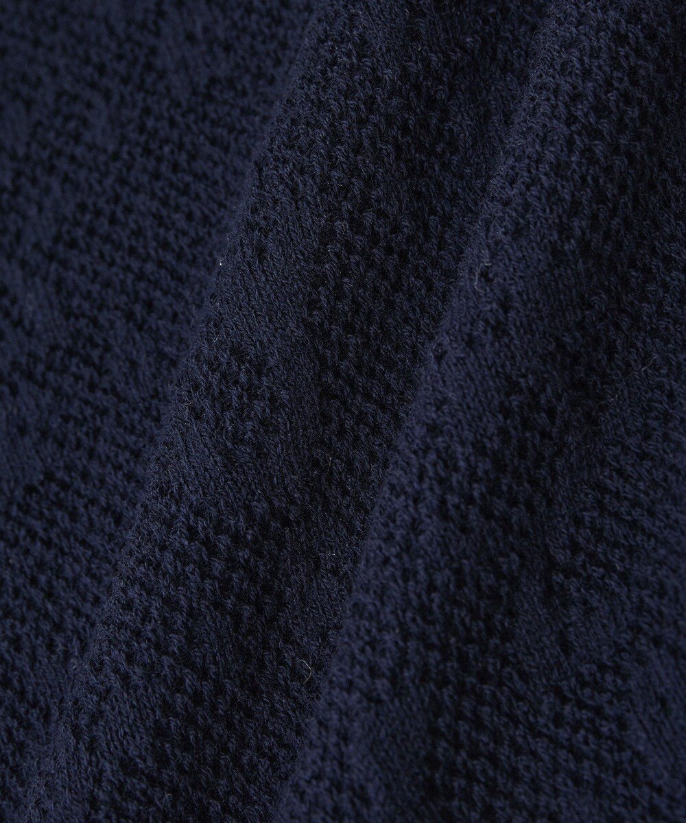 earth music&ecology バイカラーフラワージャガードニットプルオーバー 