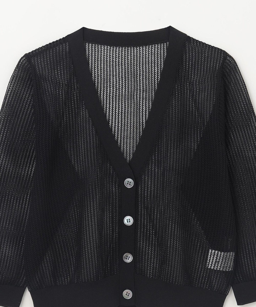 GRACE CONTINENTAL メッシュニットカーディガン 