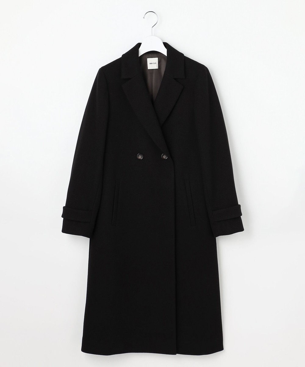 ANY SIS S ウールライクロング チェスターコート 