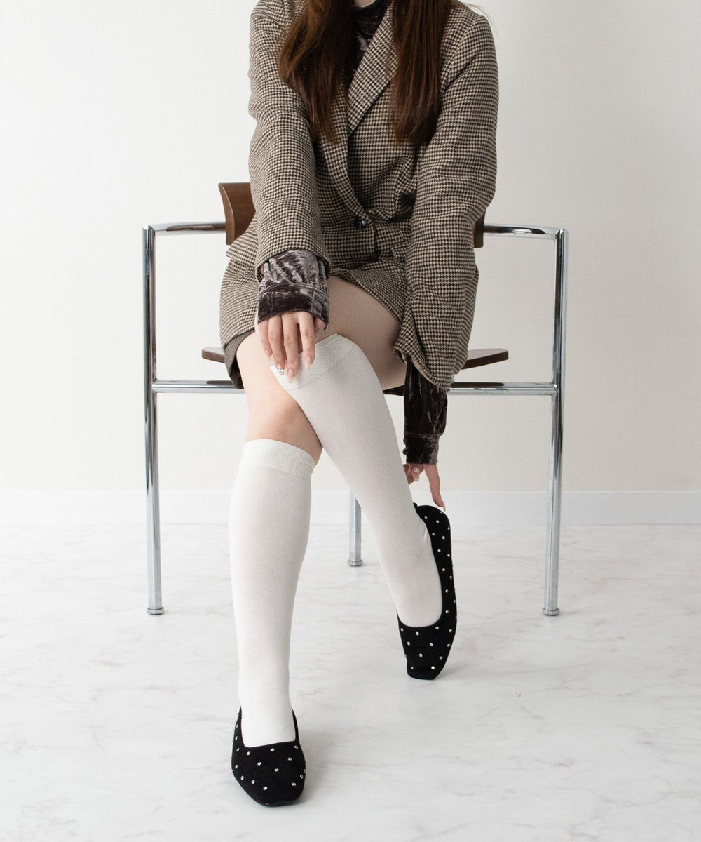 Bridget Birkin 【Bridget Birkin】ドットビジューフラットシューズ 