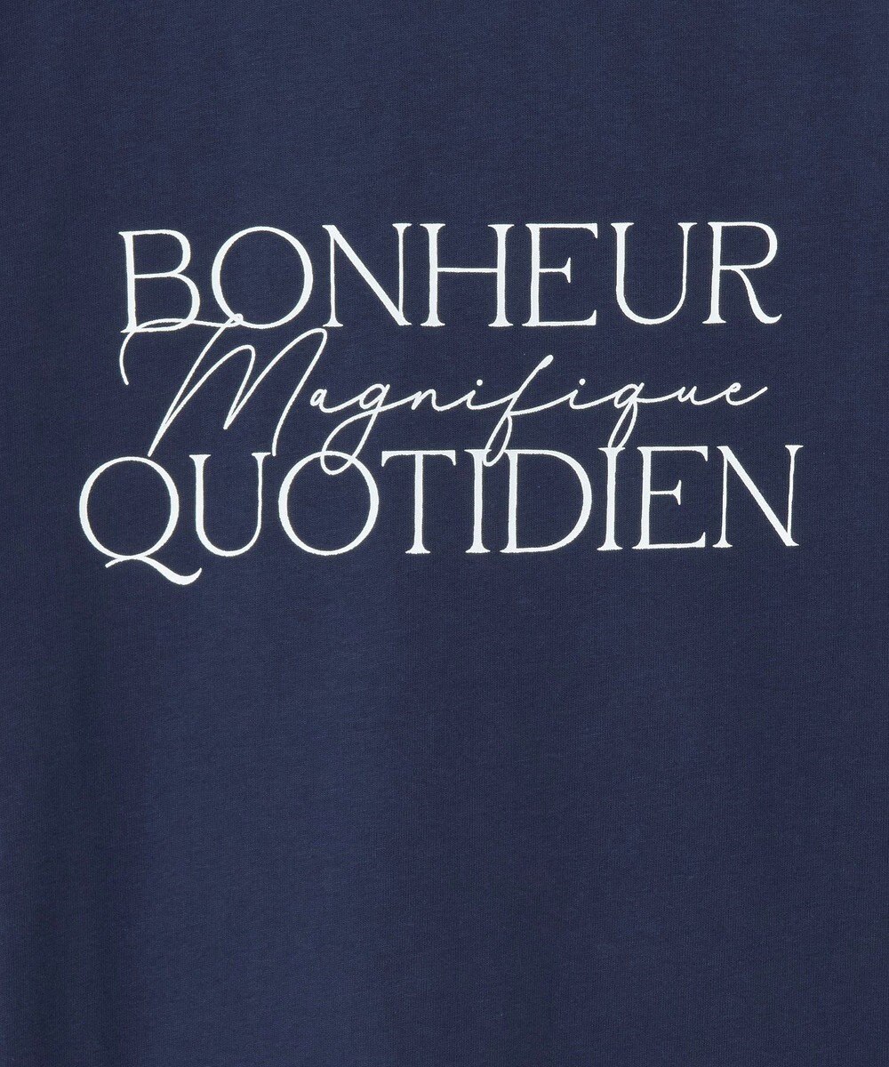 Green Parks フレンチスリーブ筆記体ロゴチュニック 