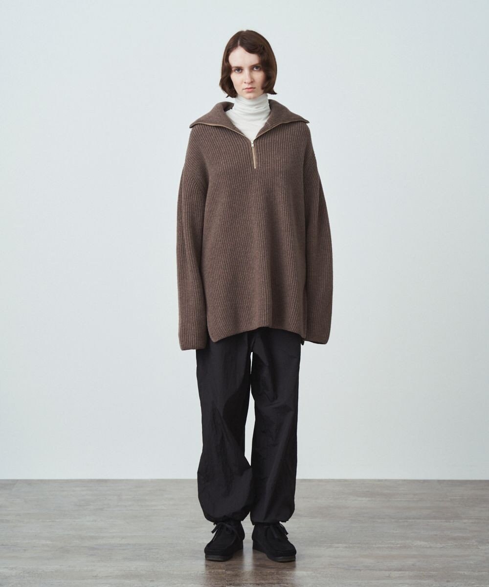 CASHMERE WOOL | ハーフジッププルオーバー / ATON | ファッション通販