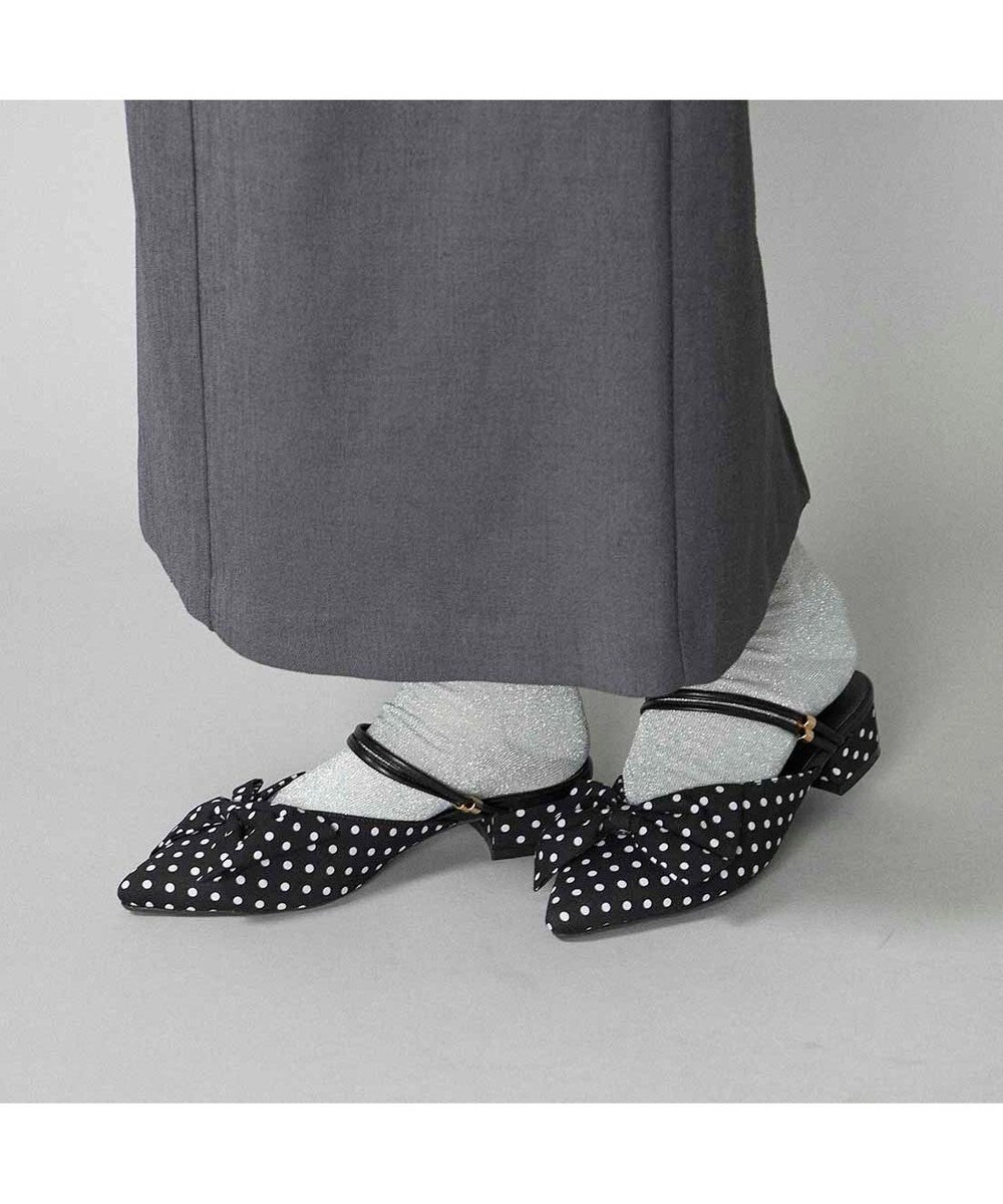 MODE ET JACOMO <noyau>2WAYリボンストラップミュールパンプス 