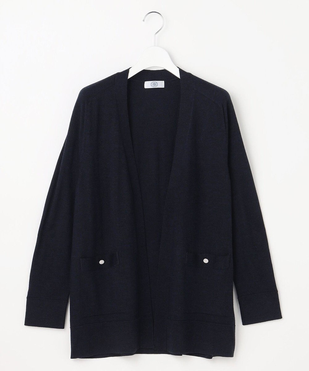 J.PRESS LADIES L KNIT BASIC ロング カーディガン 