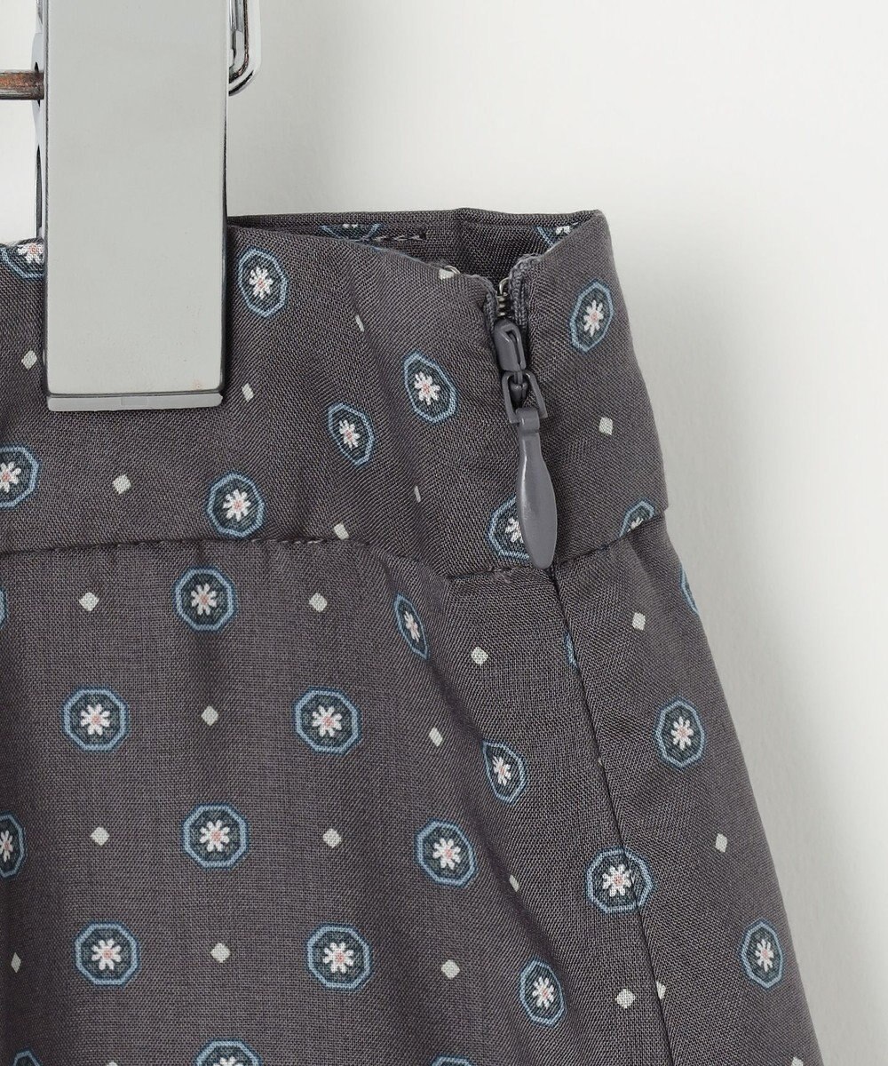 J.PRESS LADIES L 【洗える】ジオメトリックプリント スカート 