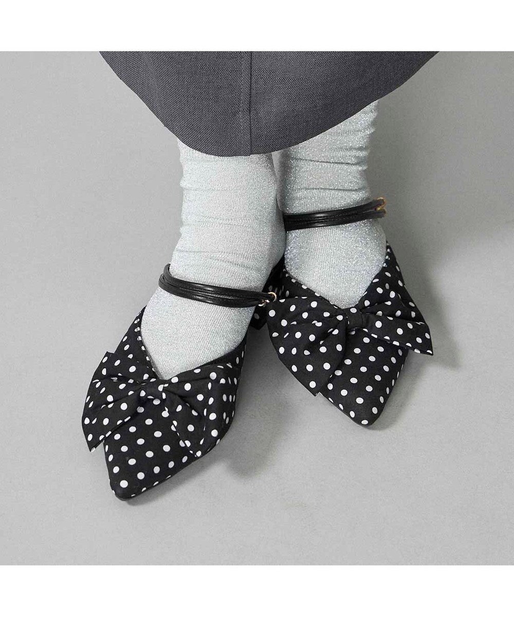 MODE ET JACOMO <noyau>2WAYリボンストラップミュールパンプス 