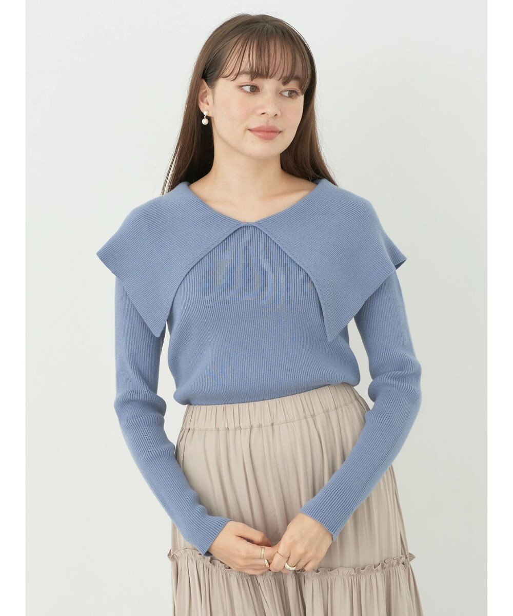 earth music&ecology ＢＩＧカラーニットプルオーバー 