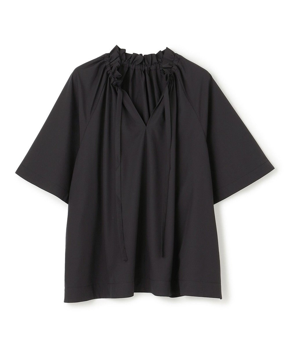 UNFILO フリルネック ブラウス 