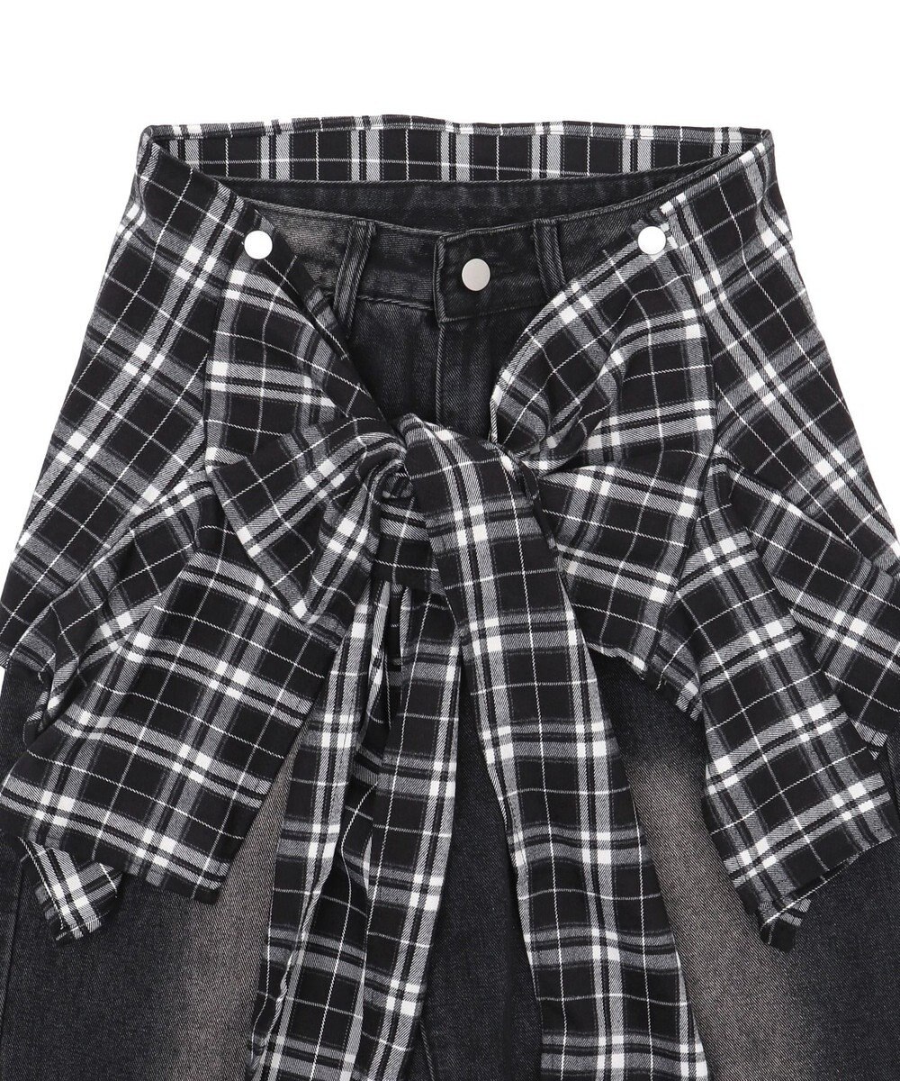 WEGO フェイクシャツスリーブデニム 