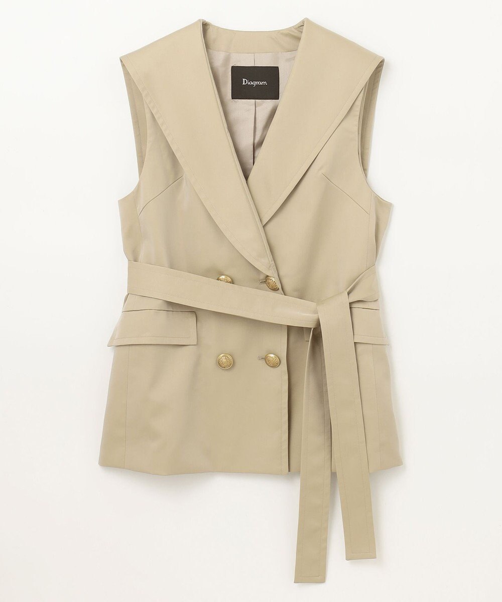 GRACE CONTINENTAL セーラーカラーサテンベスト 