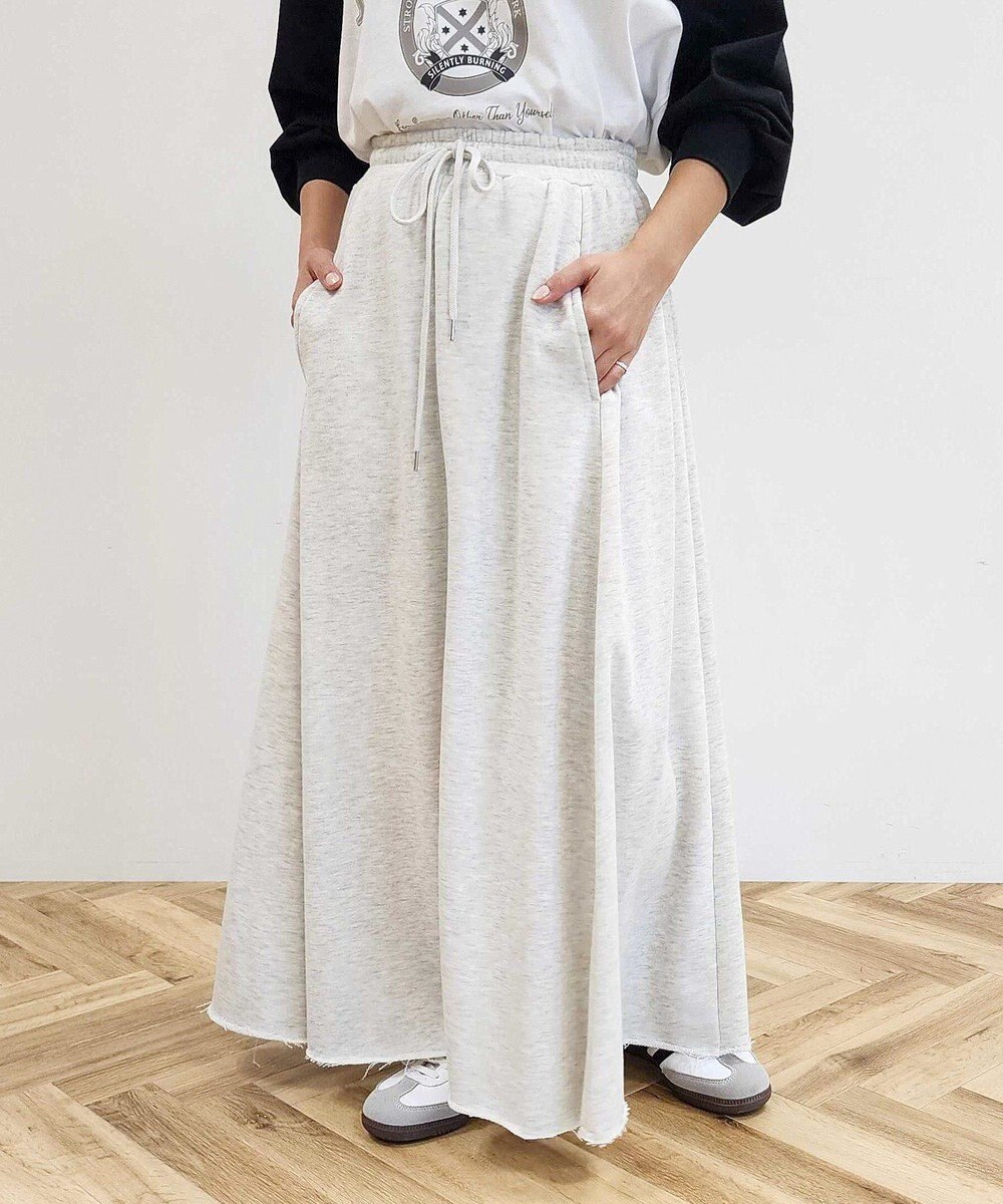 CRAFT STANDARD BOUTIQUE 【ＷＥＢ限定】裏毛カットオフフレアスカート 