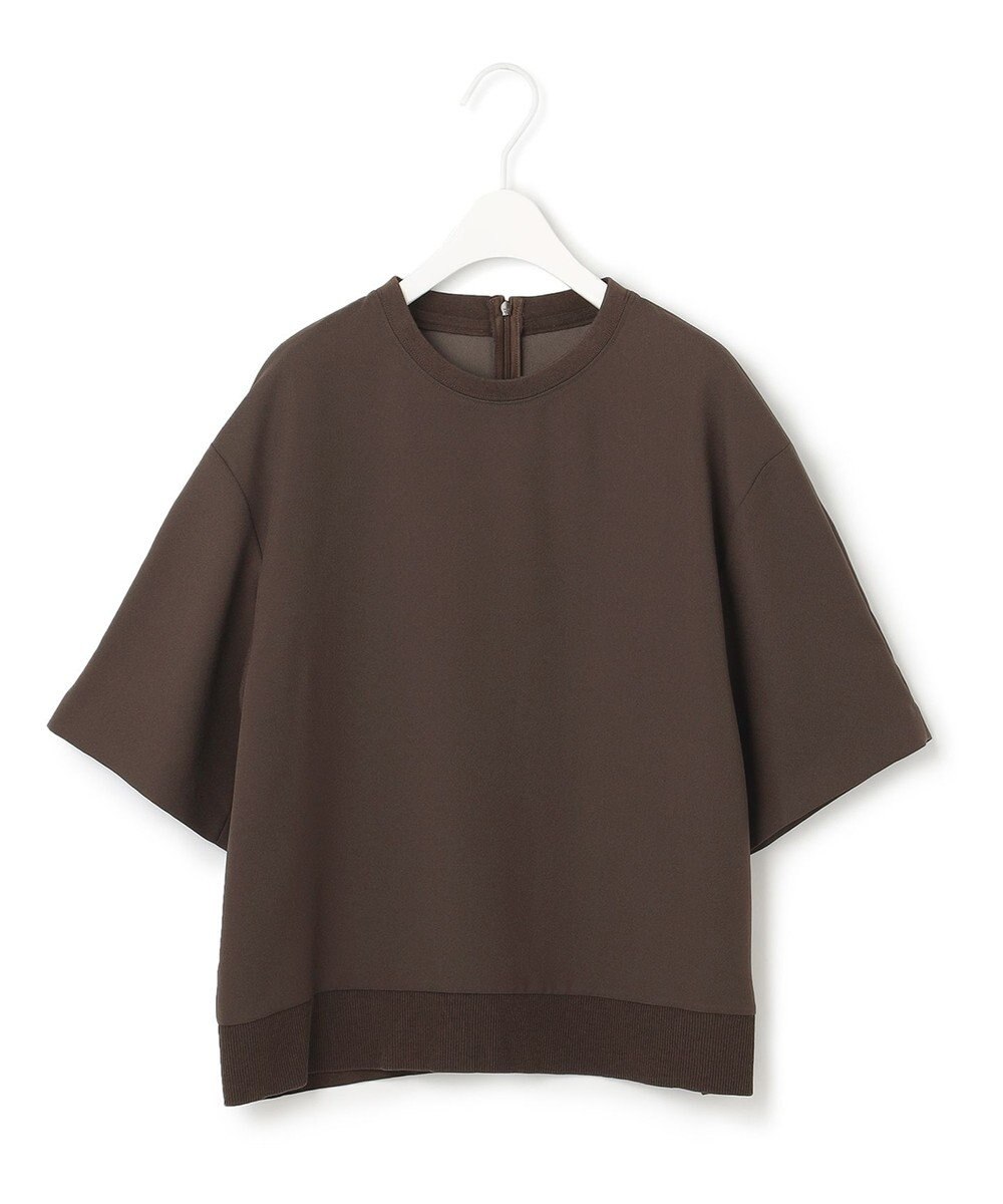 ICB 【新色追加・洗える】 FluidBackSatin Tブラウス 