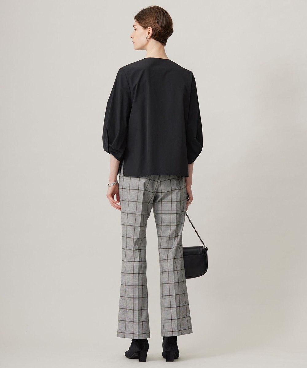 ICB 【洗える】 コットンナイロンタイプライター デザインブラウス 