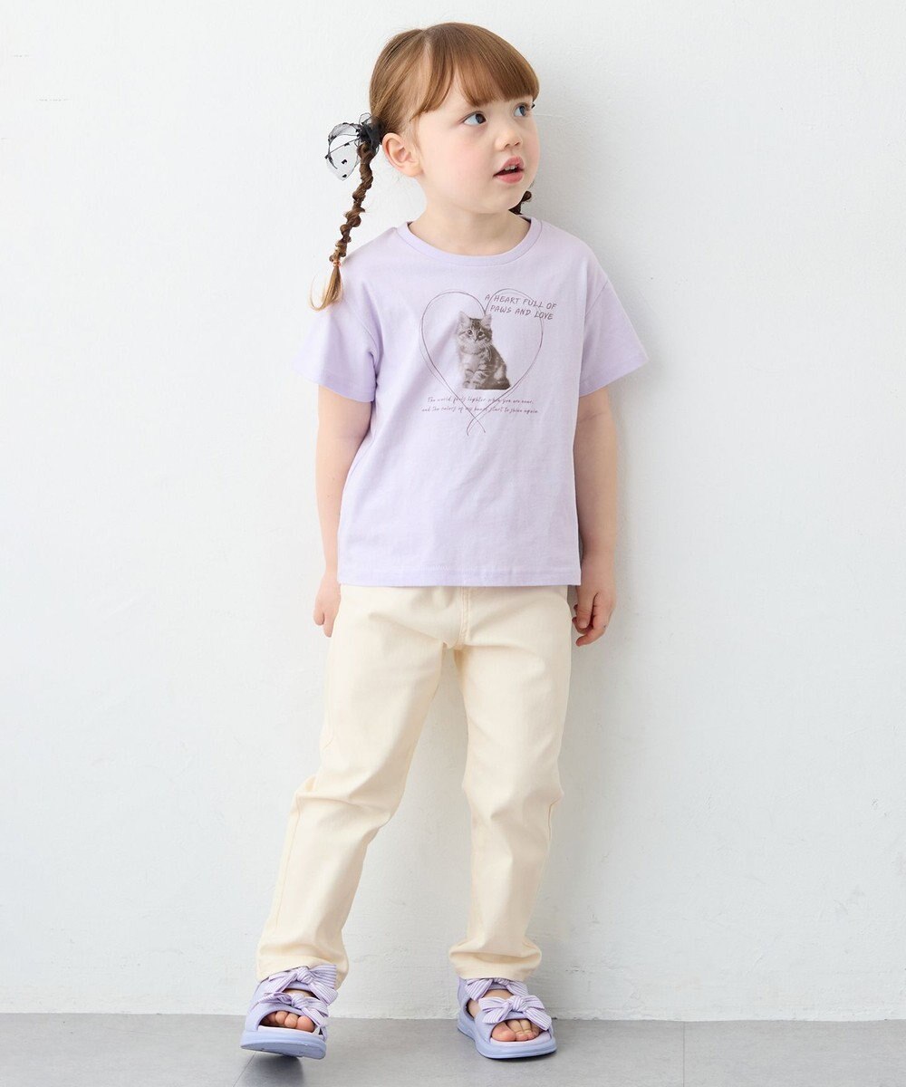 ANY KIDS 【洗濯機可能】ときめきストレッチ ネコパンツ 