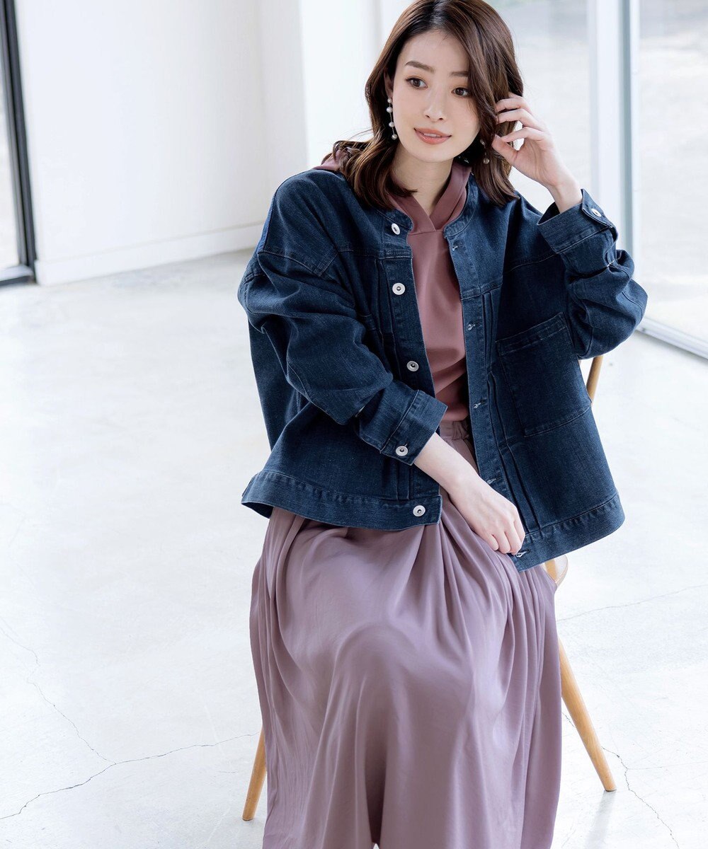 Tiaclasse 【洗える】パーカードッキングワンピース 