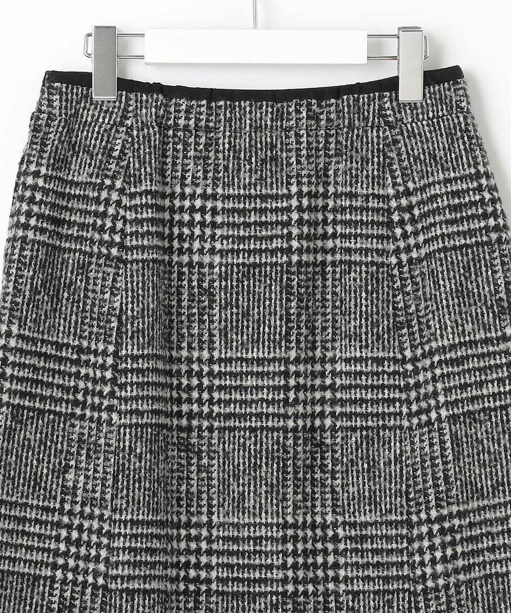 J.PRESS LADIES ウールシルクツイードグレンチェック スカート 