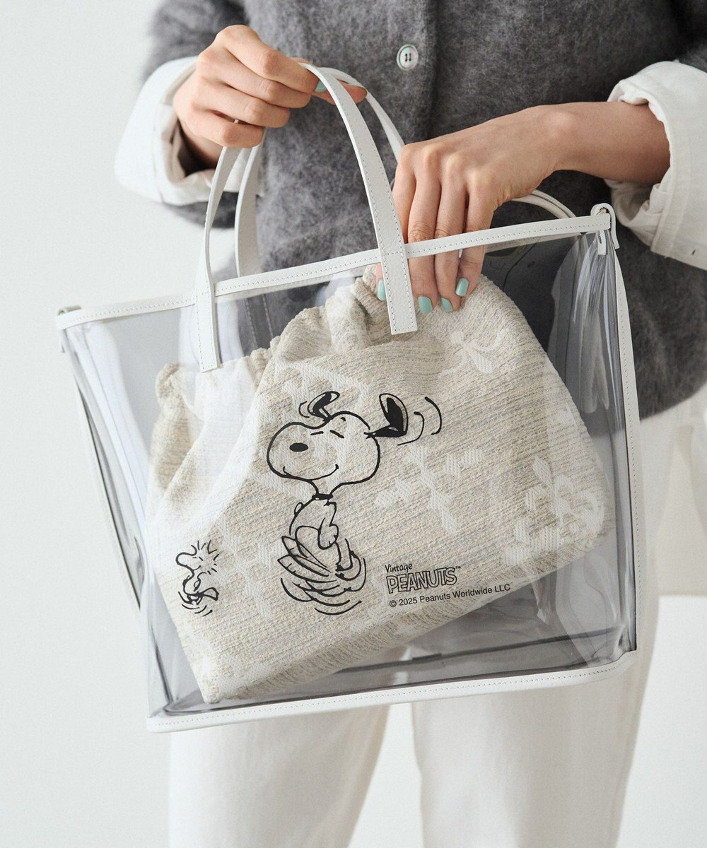 russet 【PEANUTS×russetコラボ第三弾】クリアトート×巾着セットバッグ(CE-1592) 