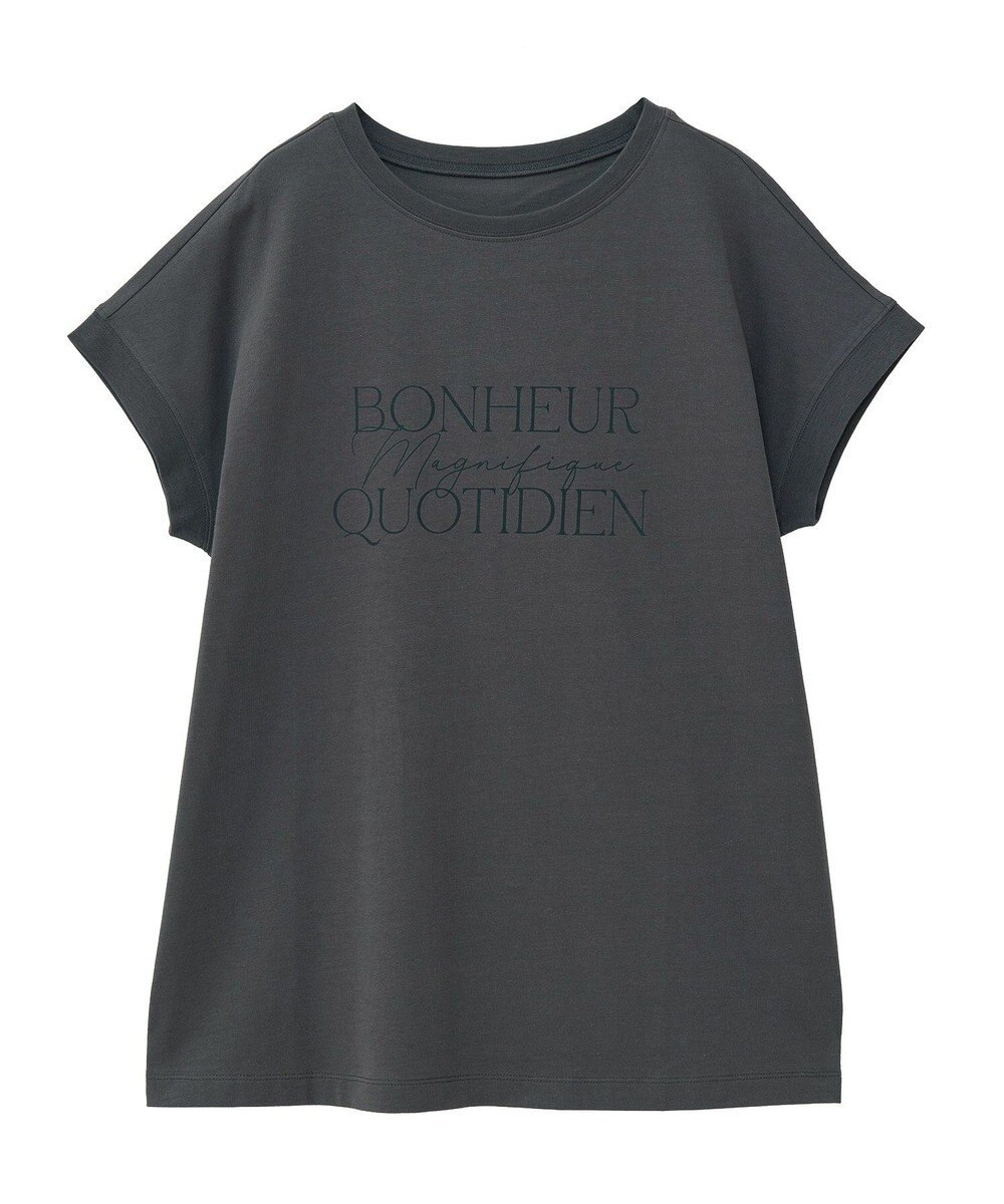 Green Parks フレンチスリーブ筆記体ロゴチュニック 