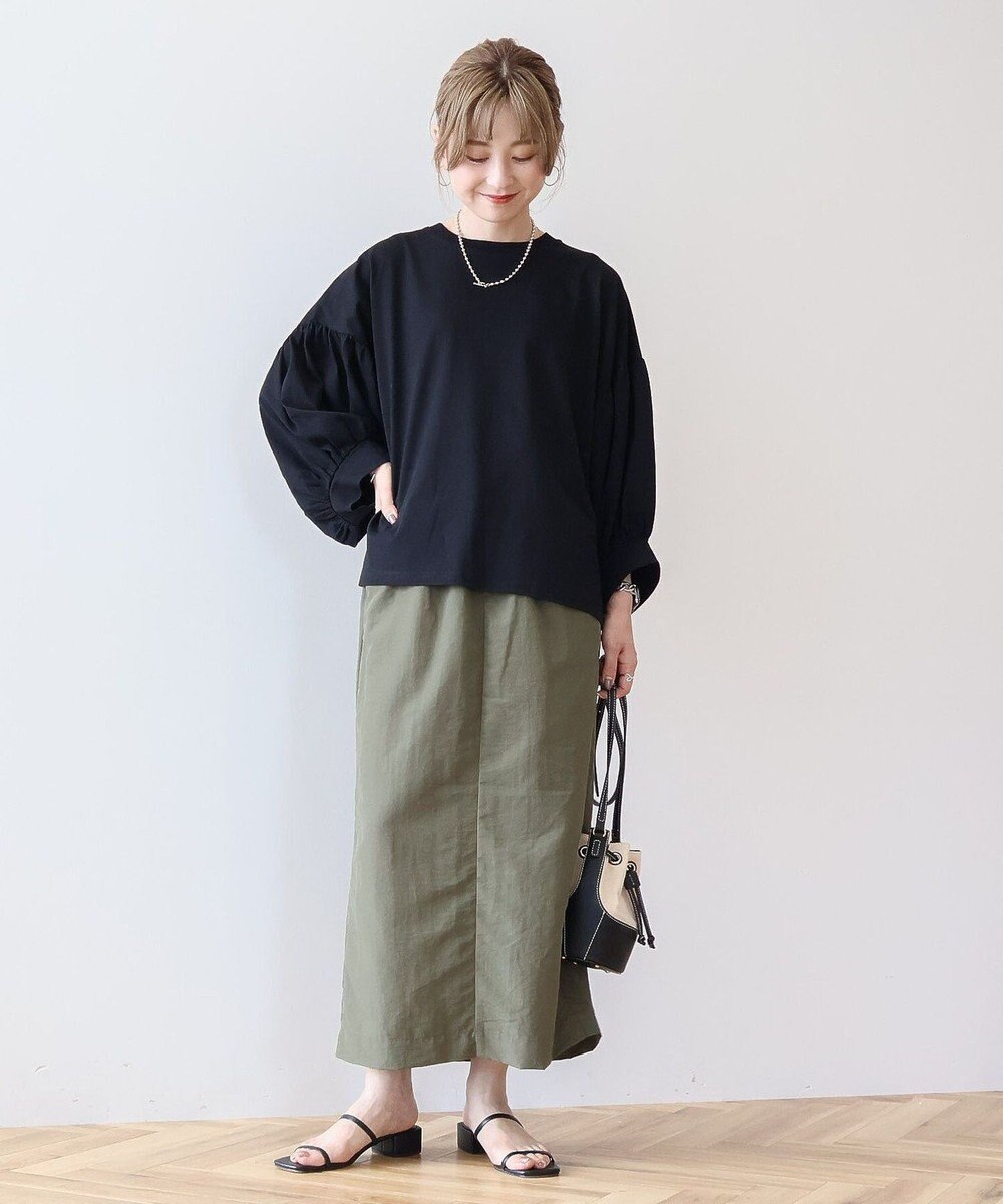 AMERICAN HOLIC ドルマンギャザースリーブカットプルオーバー 