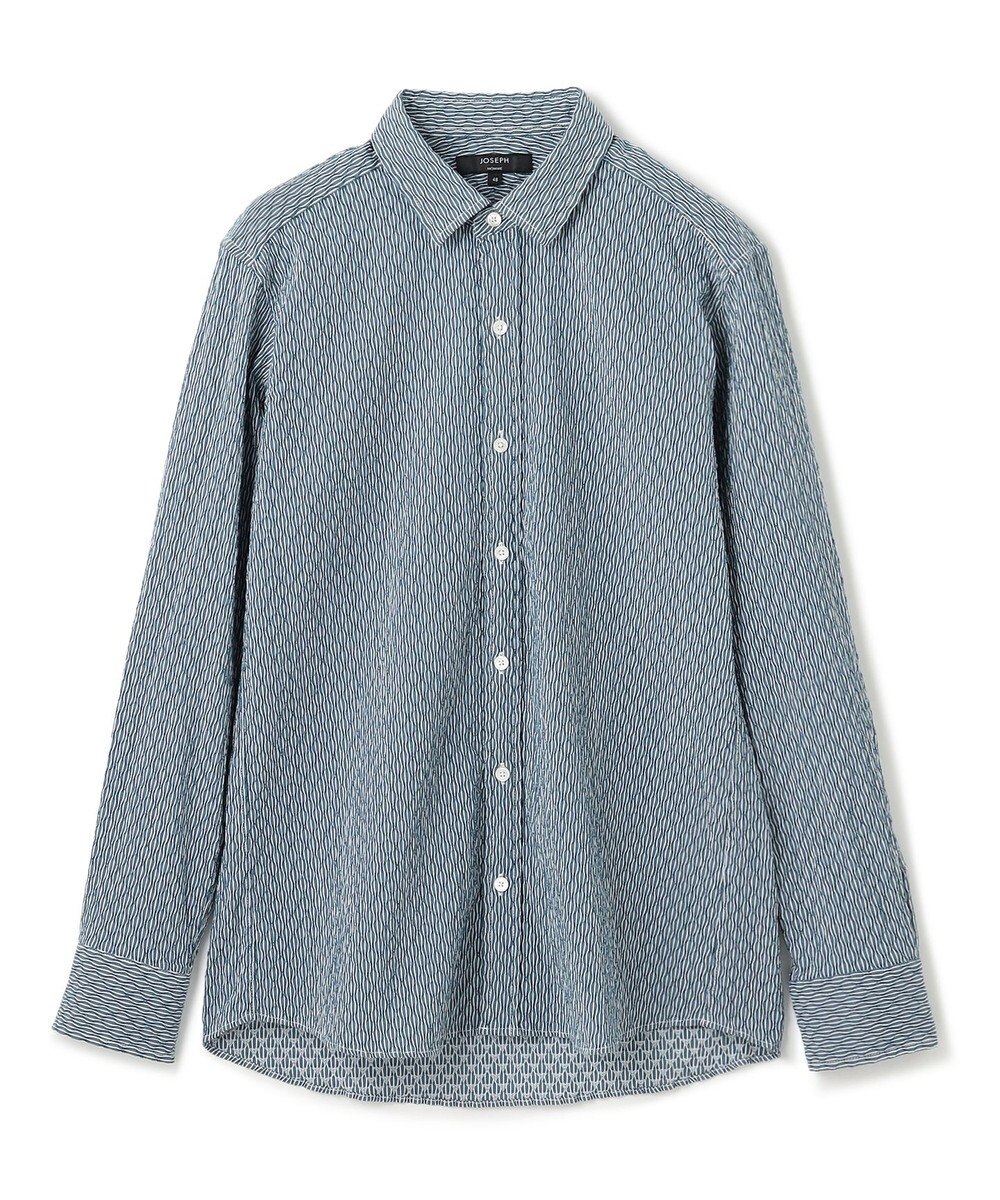 JOSEPH HOMME トライジャガード ストライプ ストレッチ    レギュラーカラーシャツ 