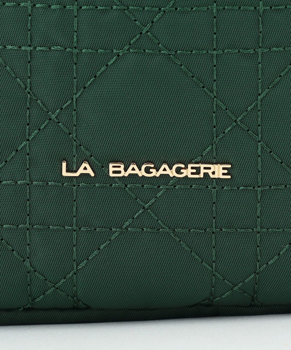 LA BAGAGERIE グリッドキルティングミニショルダー 