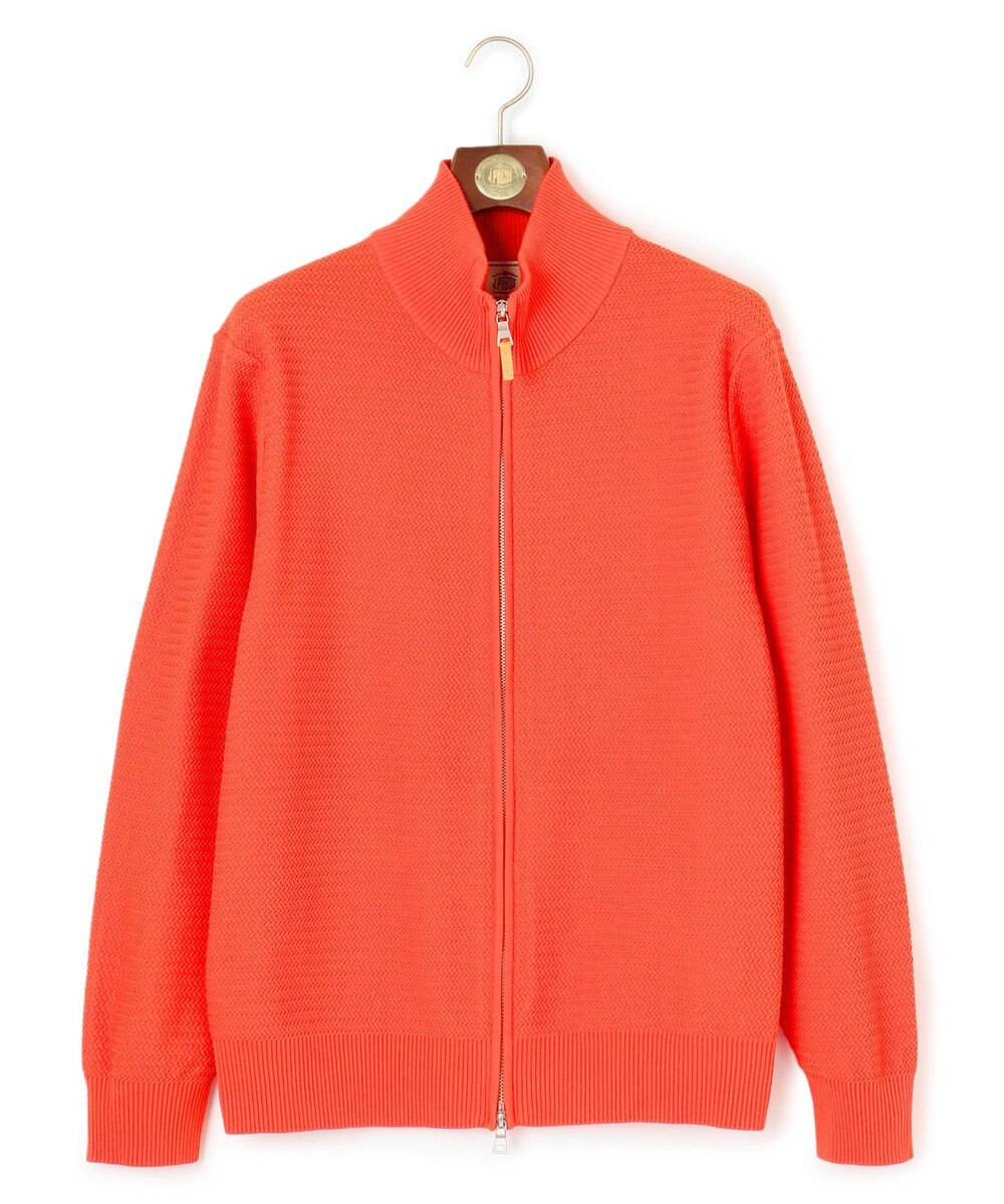 J.PRESS MEN 【KING SIZE】ハイツイストヘリンボン フルジップカーディガン 