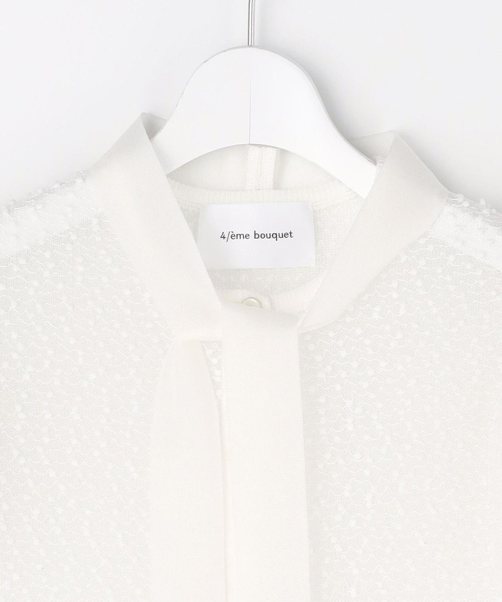 自由区 【カトリエムブーケ】Expression delicate ボウタイチュールトップス 