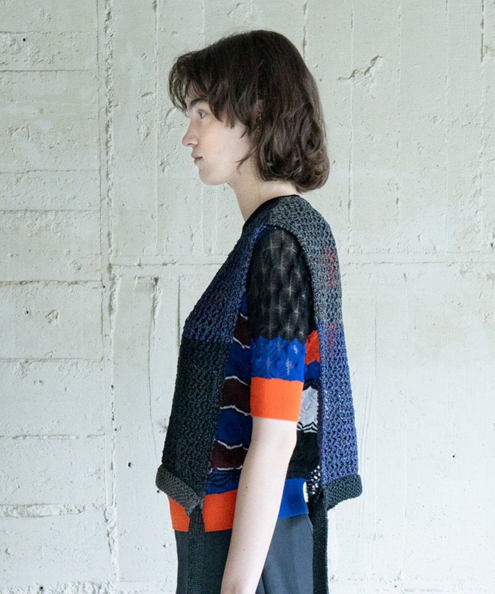 COQ STRATA 和紙ショート丈ベスト 