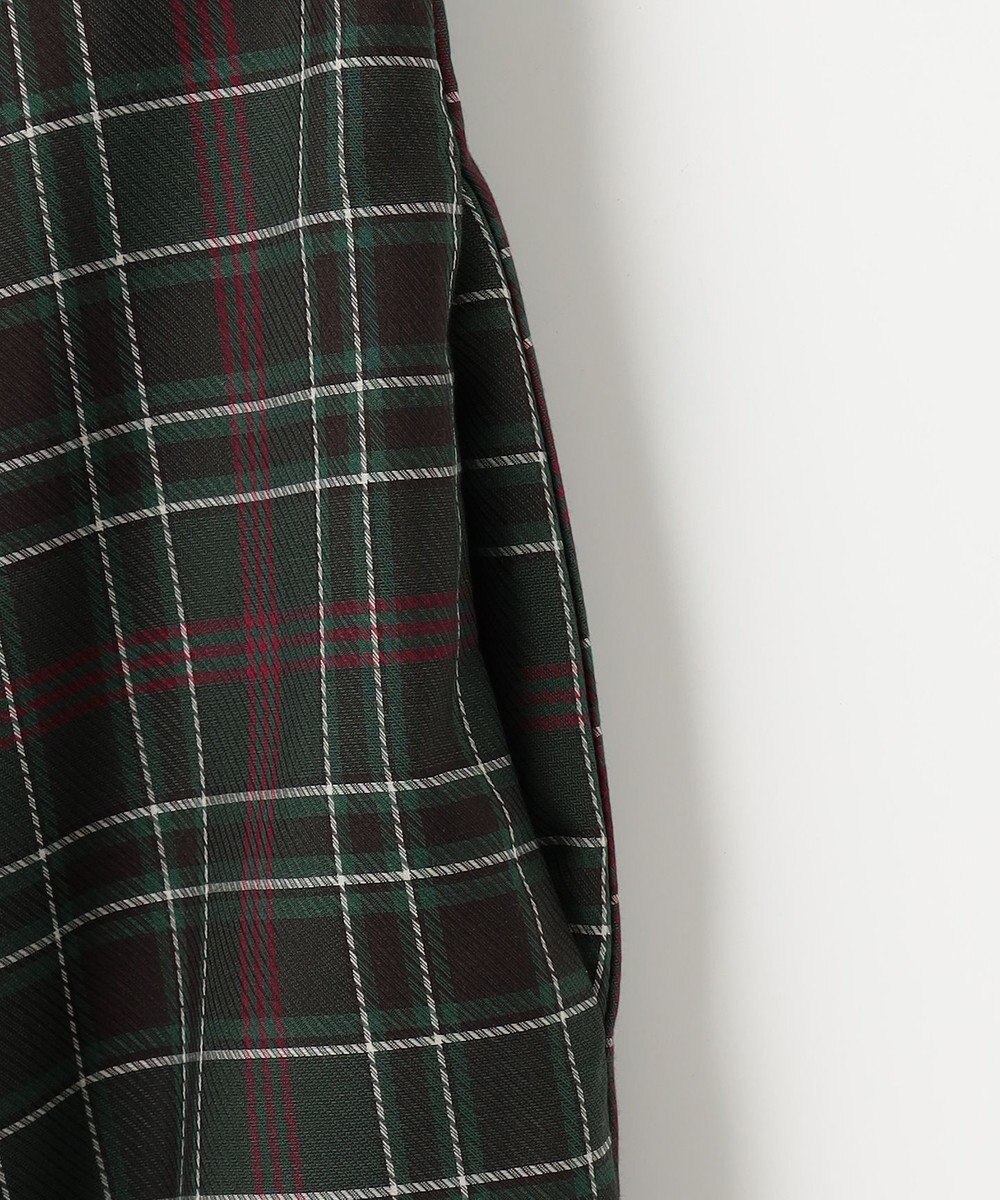 組曲 L シアーツイルチェック フレアスカート 