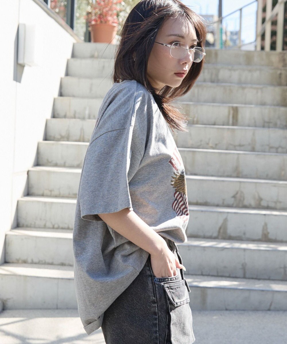 WEGO ヴィンテージウォッシュグラフィックBIGT 