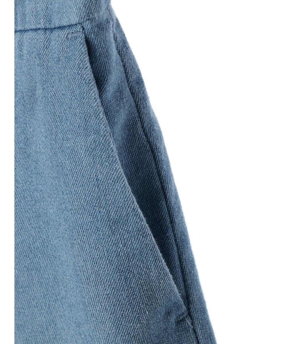 earth music&ecology ラッフル前開きデニムワンピース 