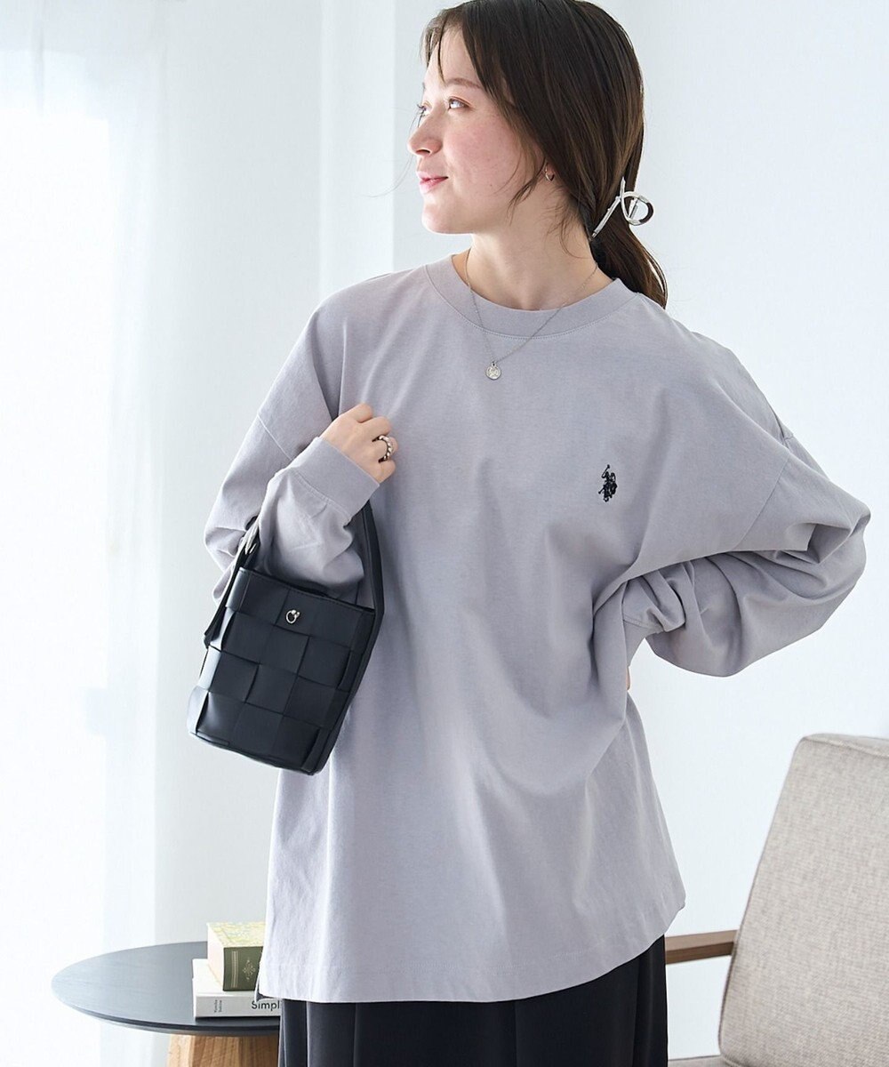 WEGO 【ユニセックス着用ITEM/MLサイズ展開】U.S. POLO ASSN.ワンポイント刺繍LST 