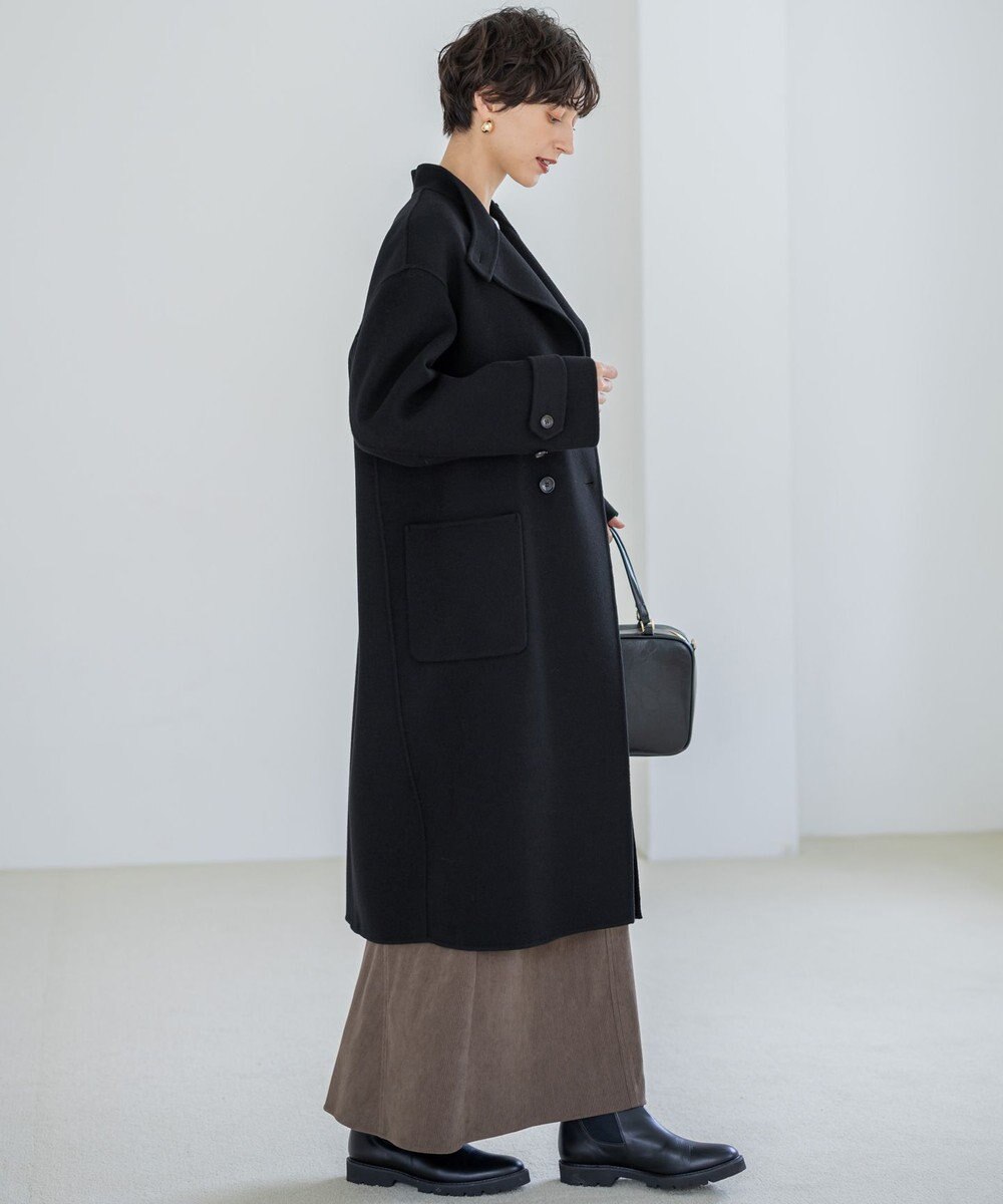 23区 【VERY掲載】MANTECOPureリバー スタンドカラーコート 