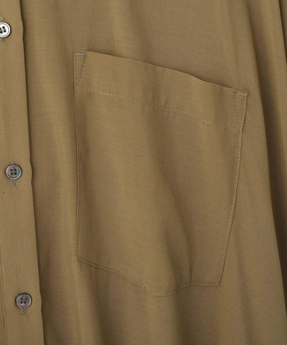 YECCA VECCA リブMIXシアーオーバーシャツ 