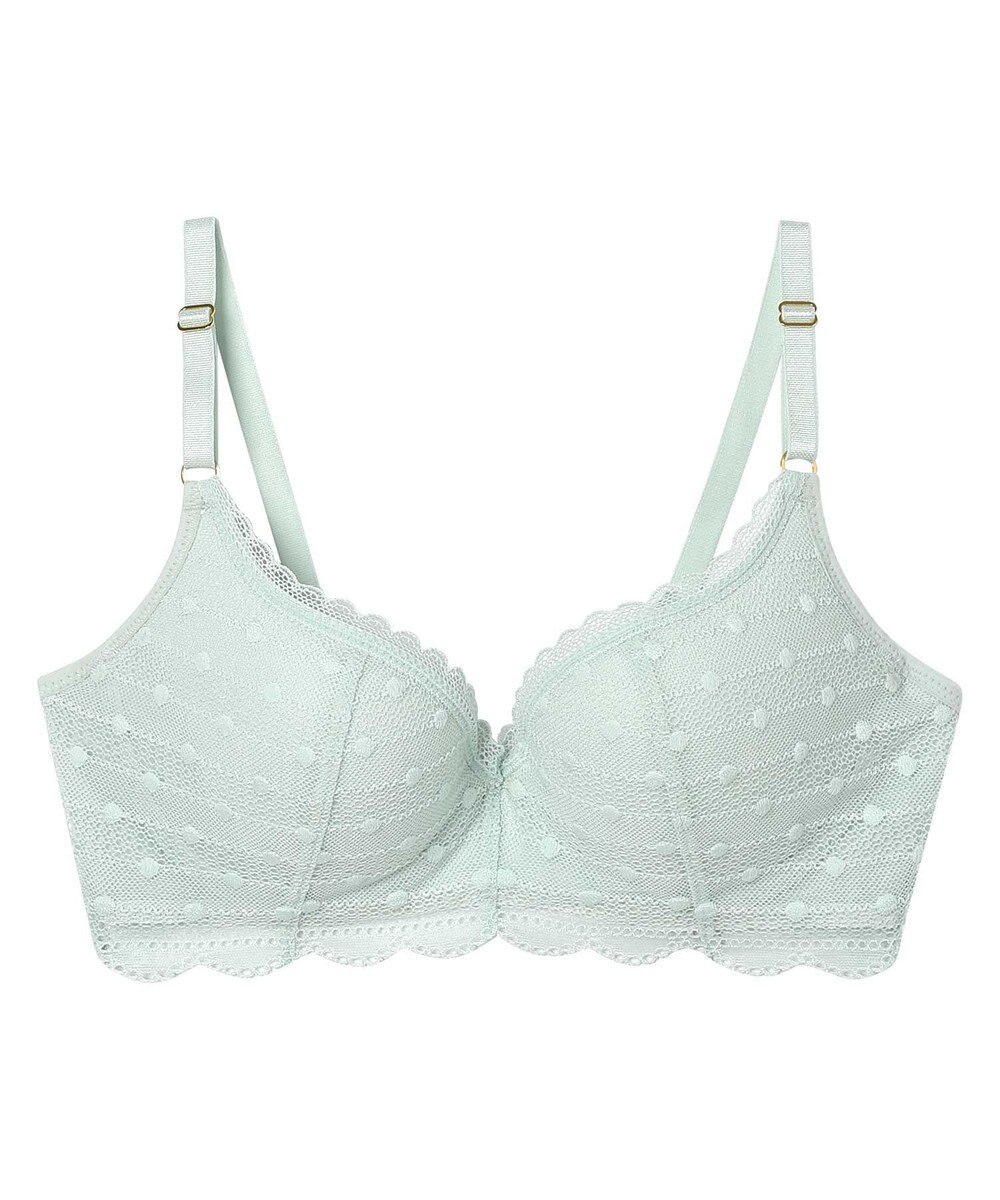 une nana cool 【リニューアル】 しなやかにフィット ポルカドットモールド 3/4カップブラ 