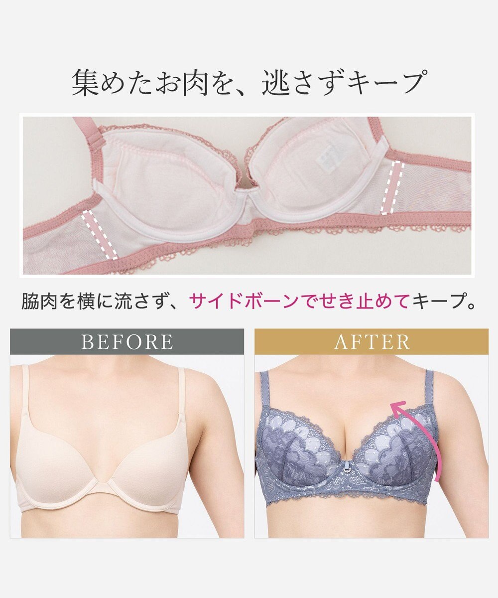 BRADELIS New York 【BRADELIS New York / 育乳補整ブラ・STEP1 集める】ウェンディステップ1ブラ26S1 補正下着 ブラジャー 