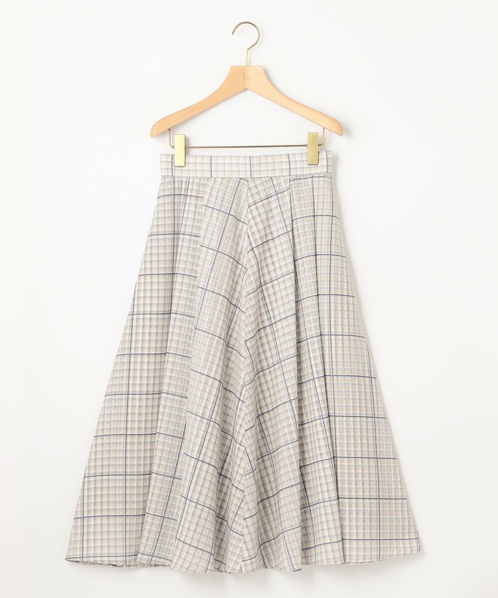 組曲 【洗える】シアーチェック スカート 