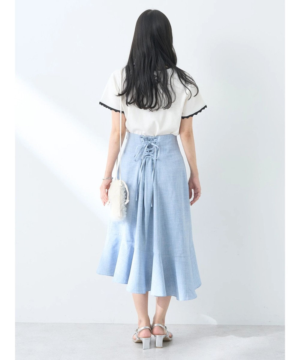 earth music&ecology バイカラースカラッププルオーバー 