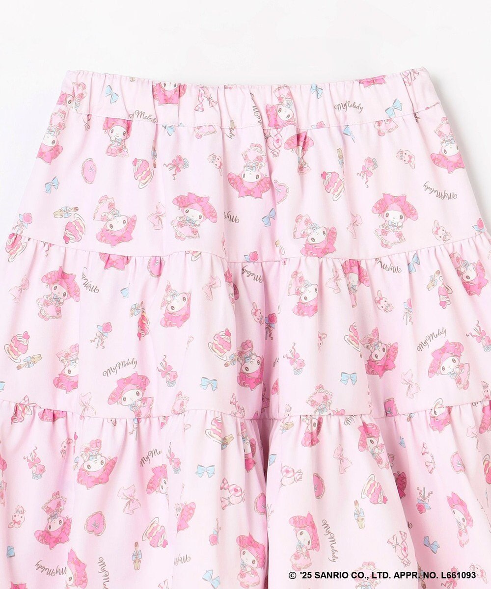 ANY KIDS 【マイメロディ＆クロミ×ANY KIDS】総柄 ティアードスカート 