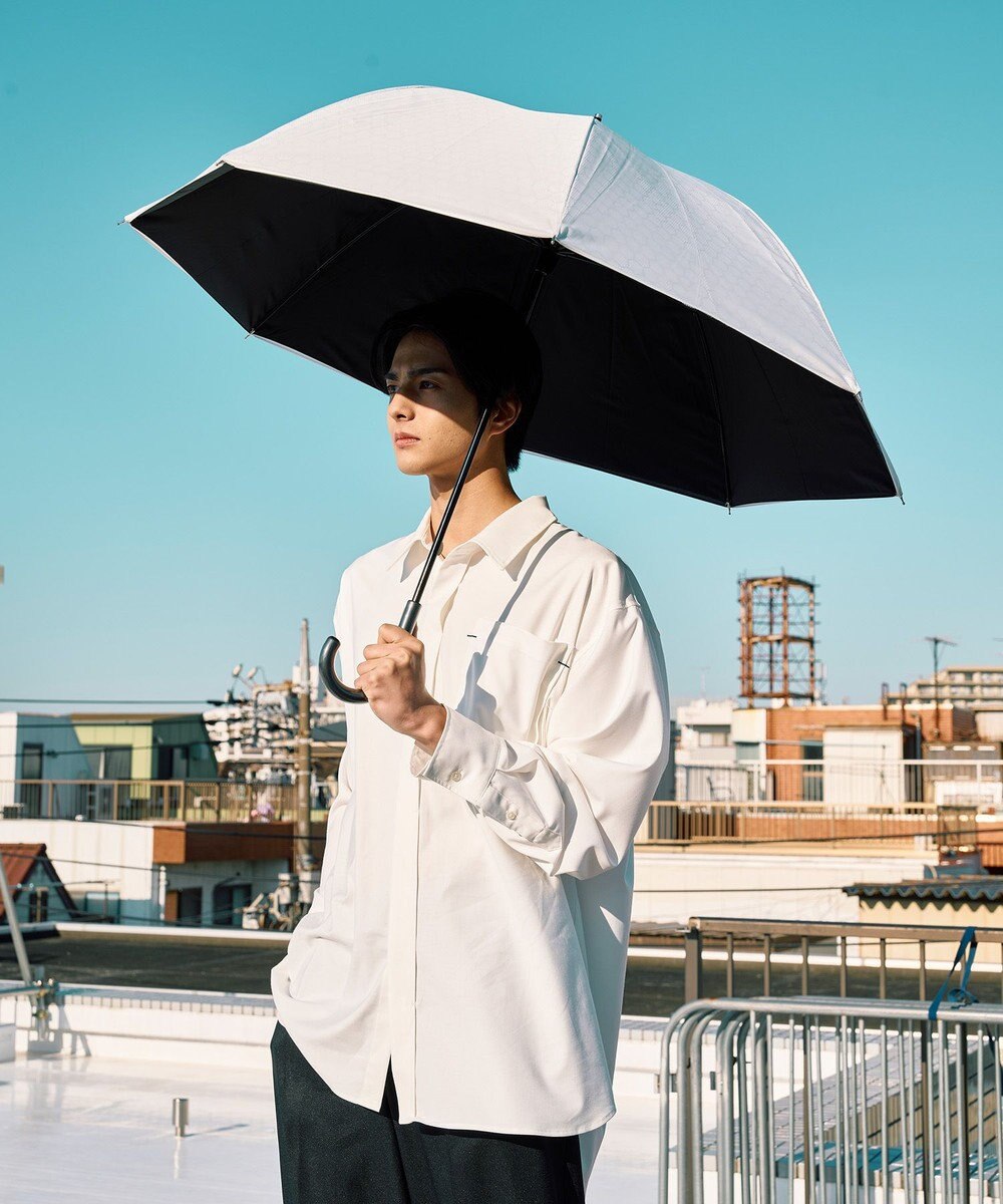 MOONBAT ハニカム断熱パラソル 無地 長傘  晴雨兼用 日傘 遮光率100％ UV100％ 遮熱 耐風 60cm 