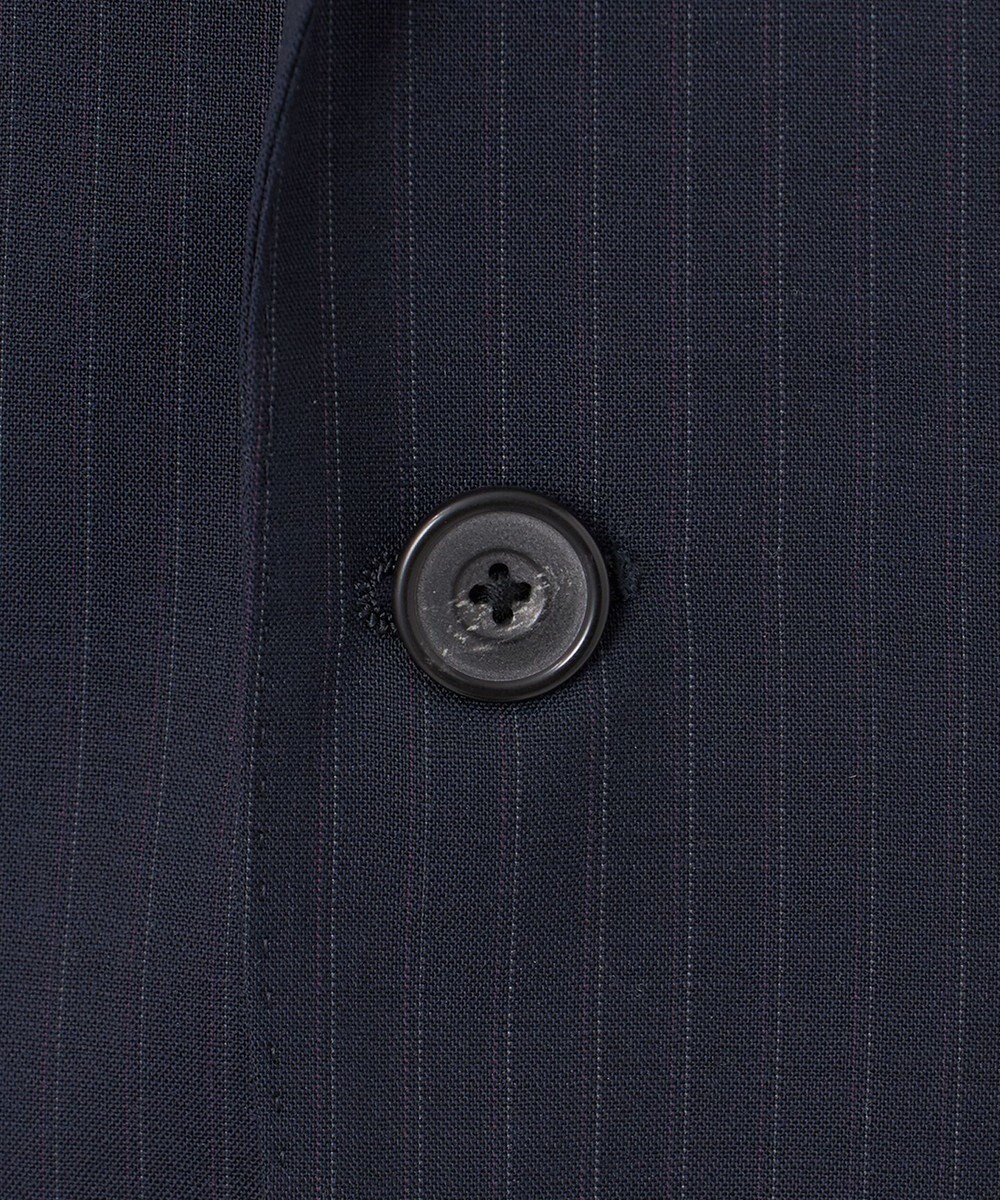 GOTAIRIKU 【御幸毛織】Superio160 ウールモヘヤシルクカシミヤ　スーツ（ネイビーストライプ） 