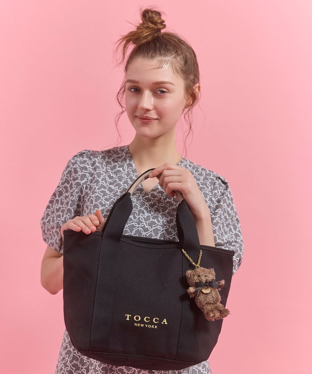 TOCCA 【ぬいぐるみチャーム付き】TOCCA AMICO CANVAS TOTE キャンバストート 
