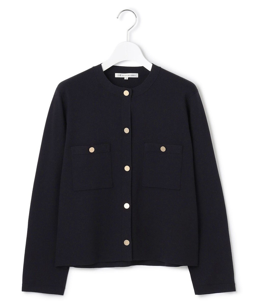 23区 【洗える】コンフォートストレッチ ニット カーディガン 